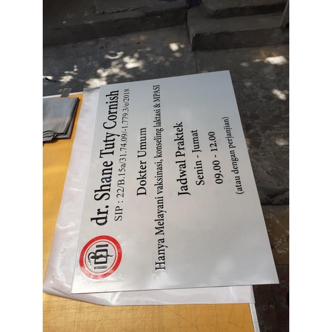 

Papan Nama Dokter - Apotek - Klinik - Custom