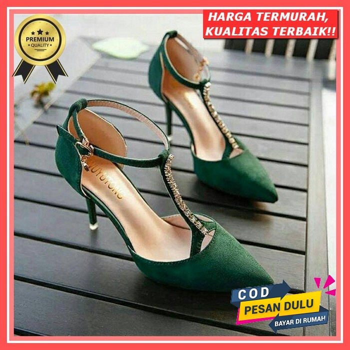 Toko Eriks Sepatu Hak Heels Sendal Import Wanita Yf 01 Tahu 7Cm Impor Perempuan Cewek Hils Heel Kesu