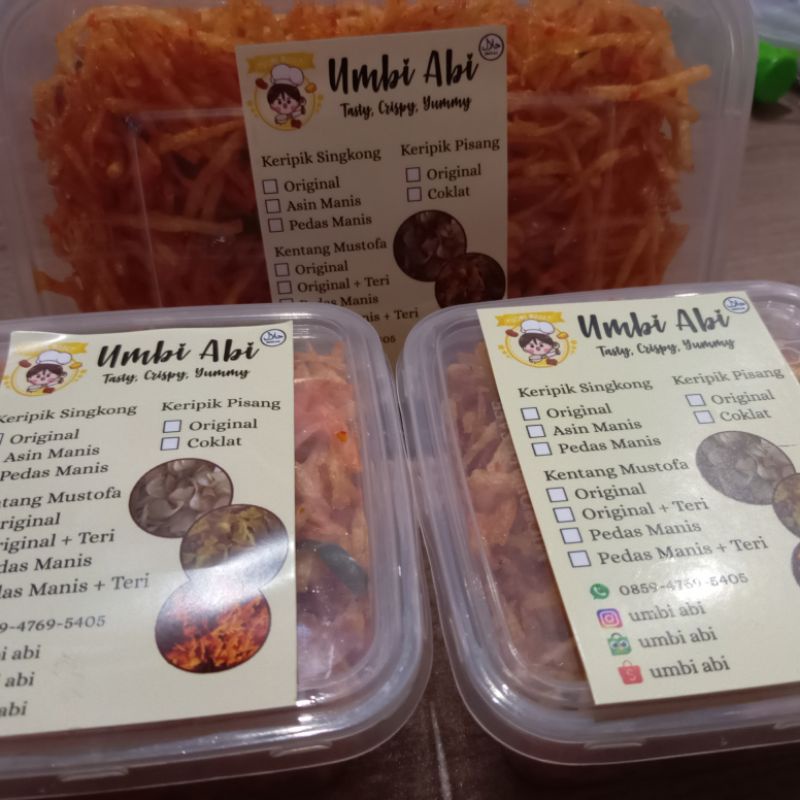 

kentang Mustofa pedas manis teri "umbi Abi