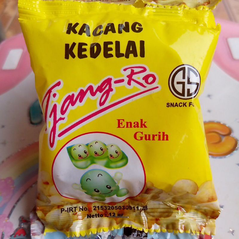 

RCG - TJANG-RO Kacang Kedelai Cang-Ro 10x12g Snack Pilus Sukro Makanan ringan Jadul