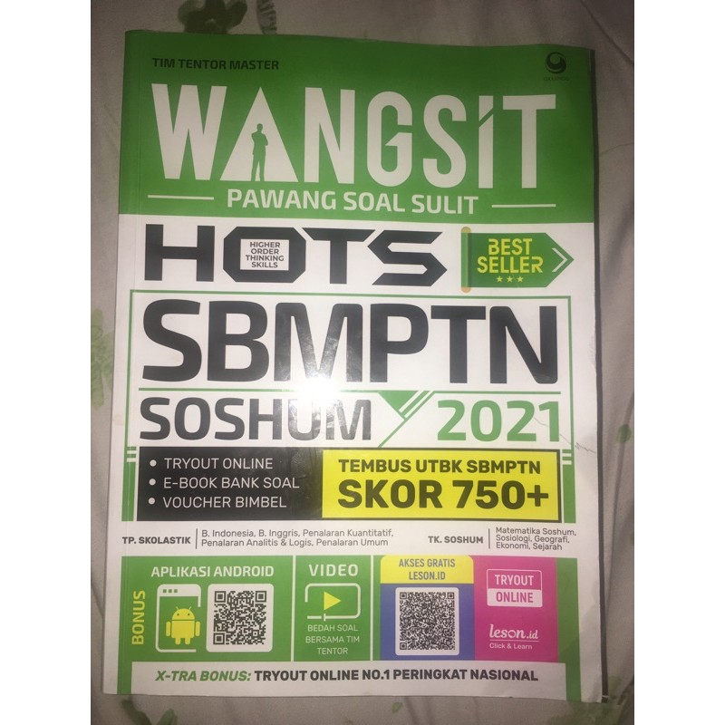 WANGSIT PAWANG SOAL SULIT SBMPTN(kumpulan soal-soal sbmptn)soshum 2021+kunci jawaban