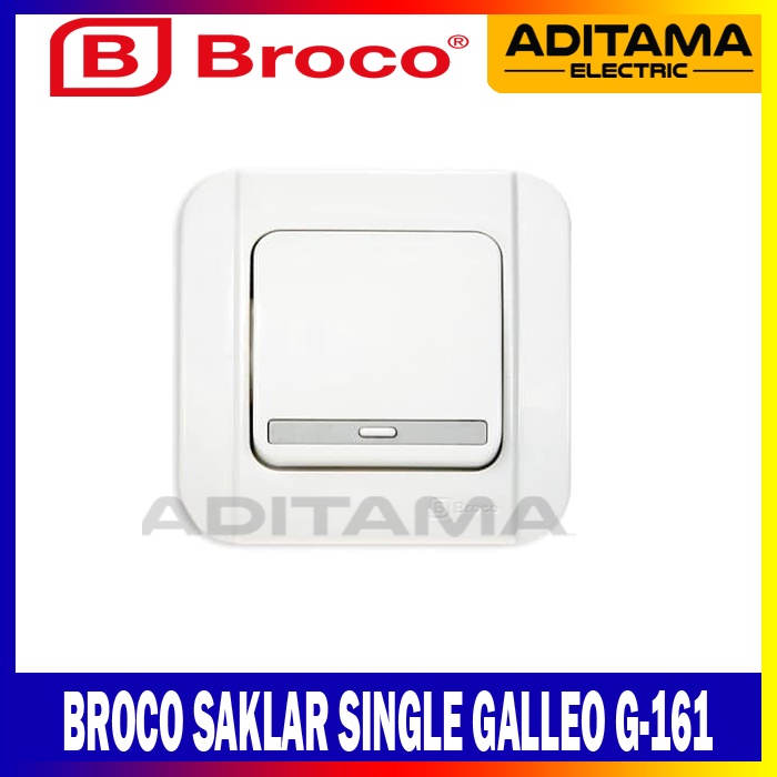 BROCO GALLEO SAKLAR TUNGGAL INBOW G161 G-161