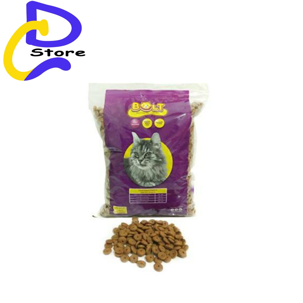 MAKANAN KUCING BOLT - CAT FOOD REPACK 1KG