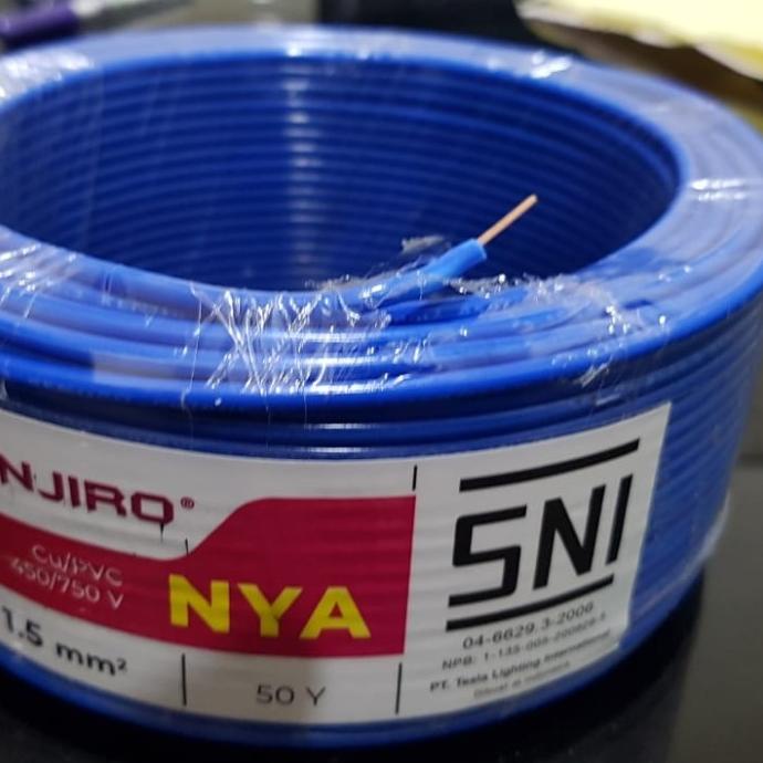 Kabel Listrik NYA 1,5mm @100Y KENJIRO Standar PLN SNI (Tembaga Murni)