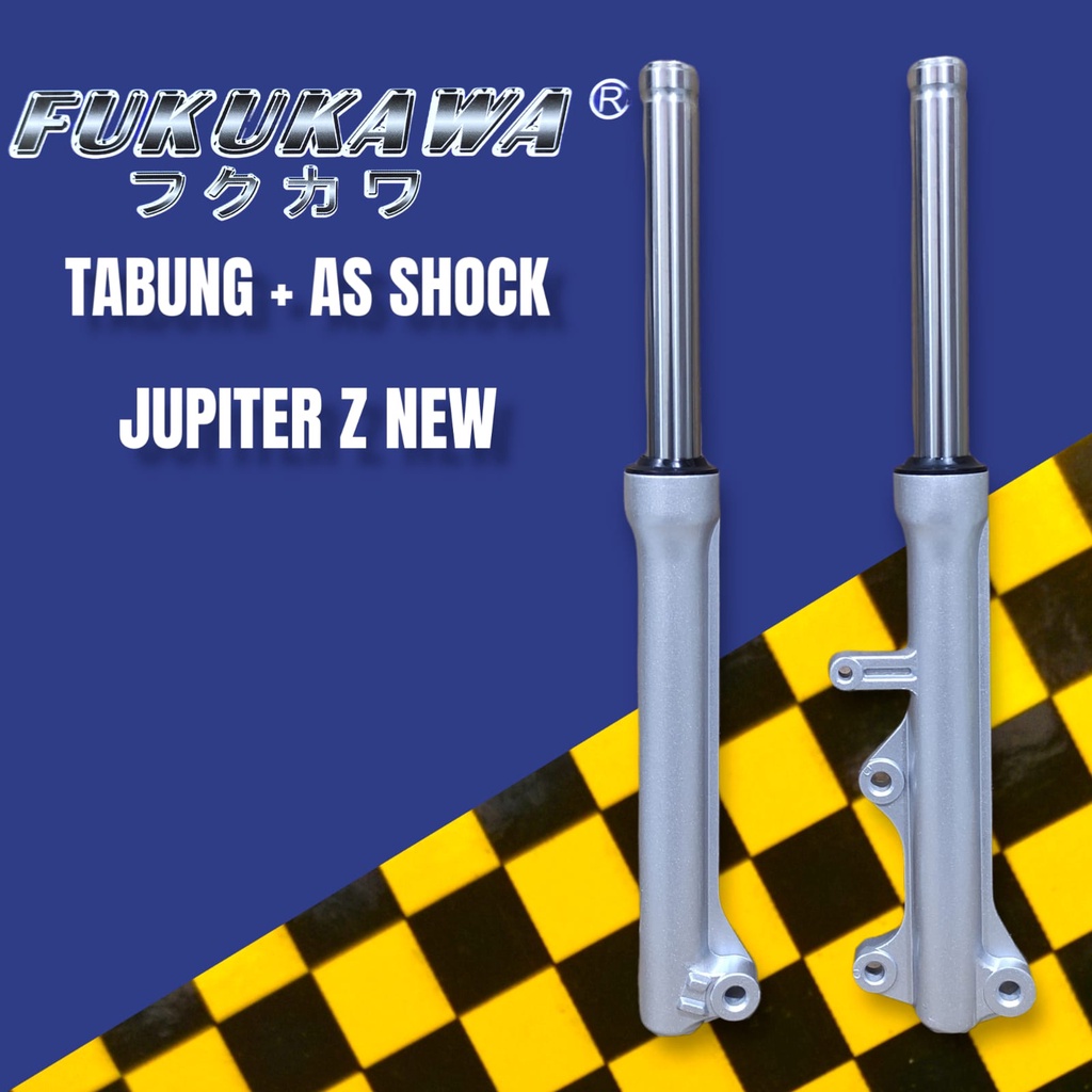 SHOCK AS SOK DEPAN SET TABUNG ASSY JUPITER Z NEW FUKUKAWA SILVER 2P2