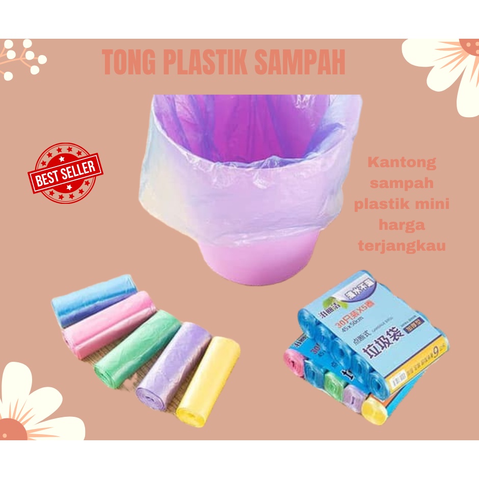 BISA COD!! Kantong Plastik Sampah Gulung Harga 1pcs isi 20 1Gulung Warna Random