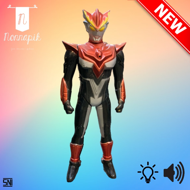 Mainan Anak Robot Karakter Ultra Ultrabot Ultraman Rosso Figure Suara Lampu Light