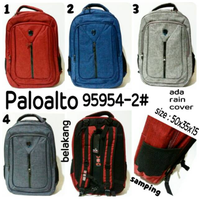 Tas ransel backpack Paloalto 95954-2# tas punggung terbaru dan termurah tas sekolah