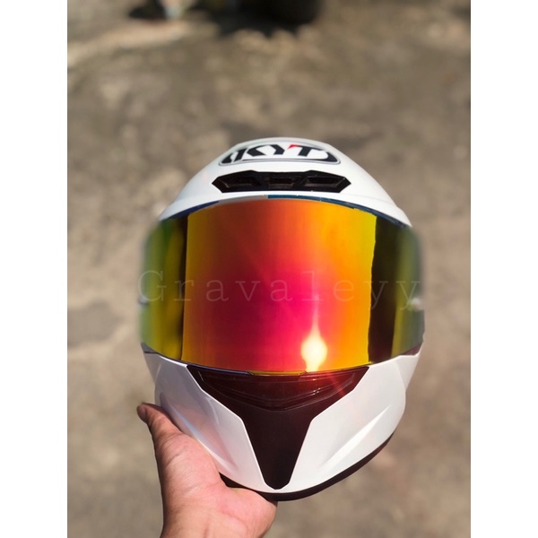 PALING MURAH VISOR IRIDIUM BLUE RED GOLD GREEN KYT TT COURSE