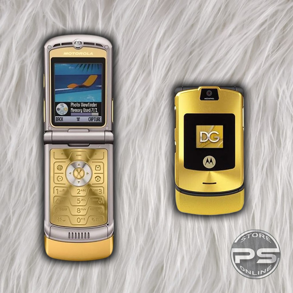 HP Motorola V3i GOLD EDITION - Edisi terbatas - Bisa Dipasang SD Card - HP Mewah-1