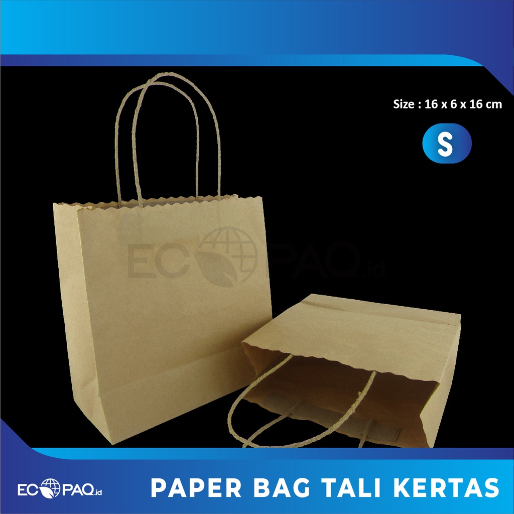 

Paper Bag Polos - Paper Bag COKLAT 16x6x16 cm - COKLAT -S ( 20 pcs )