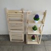 Rak Tangga Kayu 3 Tingkat / Rak Tangga Lipat / Rak Tangga Tanaman Mini