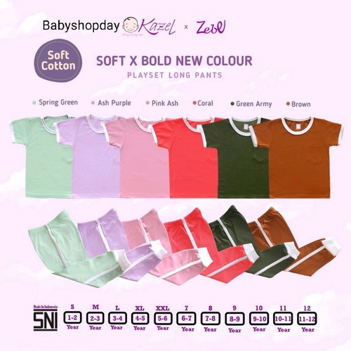 Kazel Playset Longpants Pocket Edition 1-12 tahun