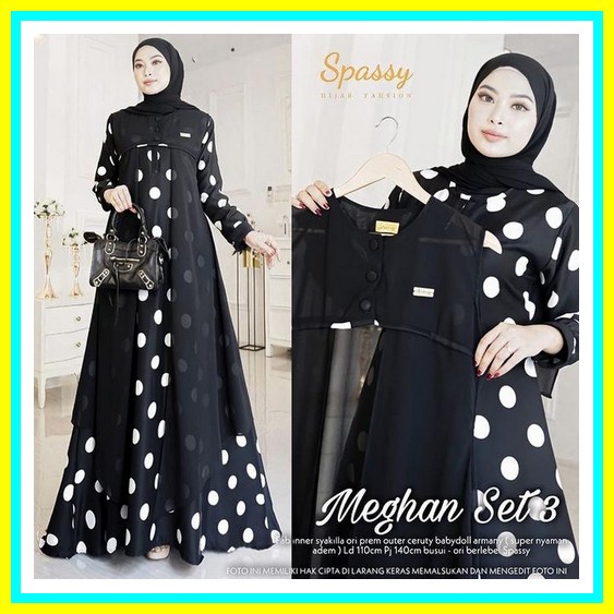 Aleefa Dress Gamis Remaja Kekinian Syar I Terbaru Modern Muslim Drees Wanita Murah Polos Fashion Lon