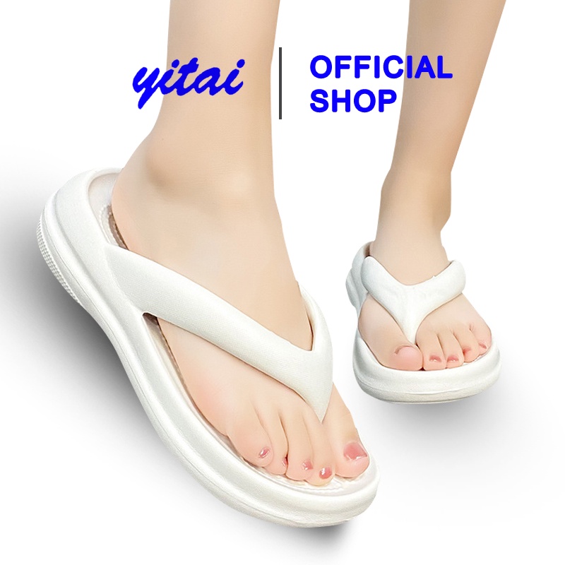 yitai sandal jelly sendal jepit wanita sandal korean import jelly soft slippers antislip elastic emp