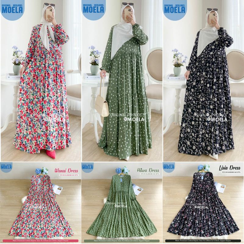 WANAI DRESS-HILWA DRESS-LISIA DRESS ORIGINAL BY MOELA