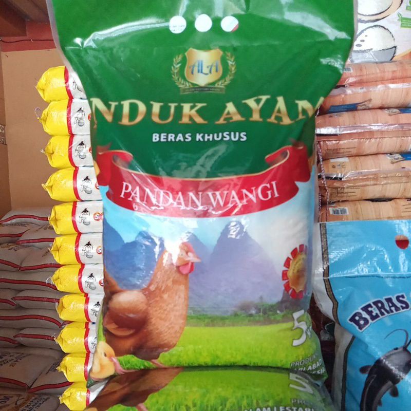 Beras Cap induk ayam Pandan Wangi Super  5kg