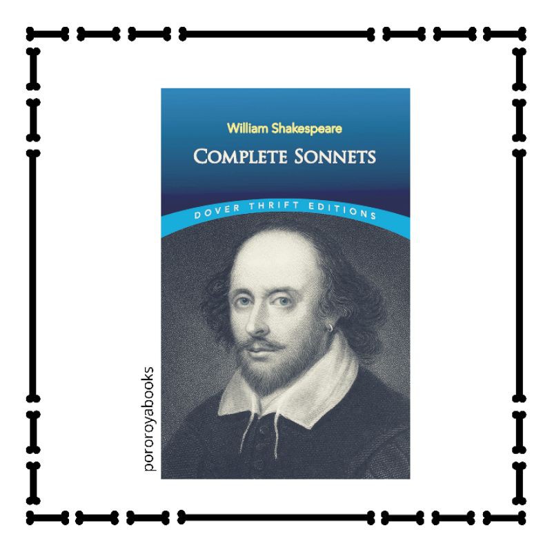 William Shakespeare Complete Sonnets Original English Classic Literature Shopee Indonesia