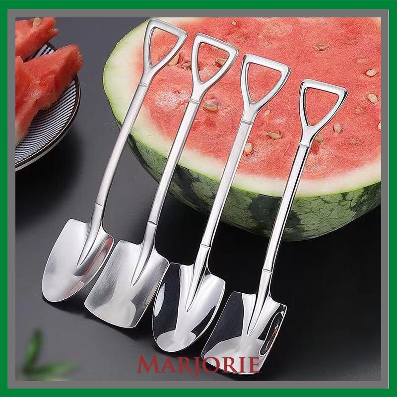 Sendok Sekop Melon Semangka Bahan Stainless Steel Tebal Gaya Retro Untuk Rumah-MJD