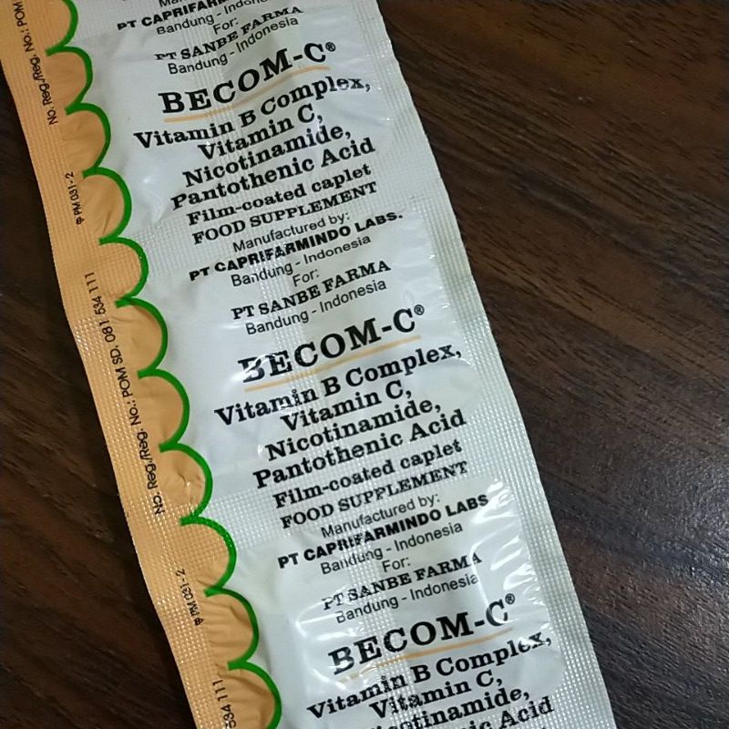 Jual Becom-C 10 Kaplet (1 strip) | Shopee Indonesia