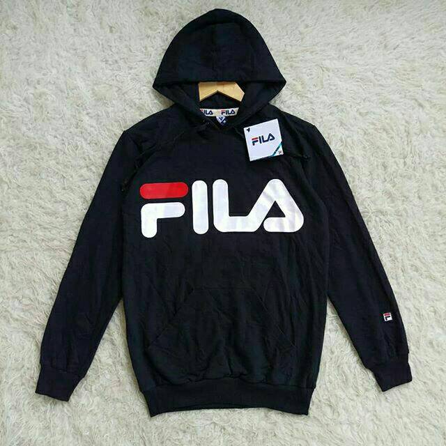 fila hoodie mens black