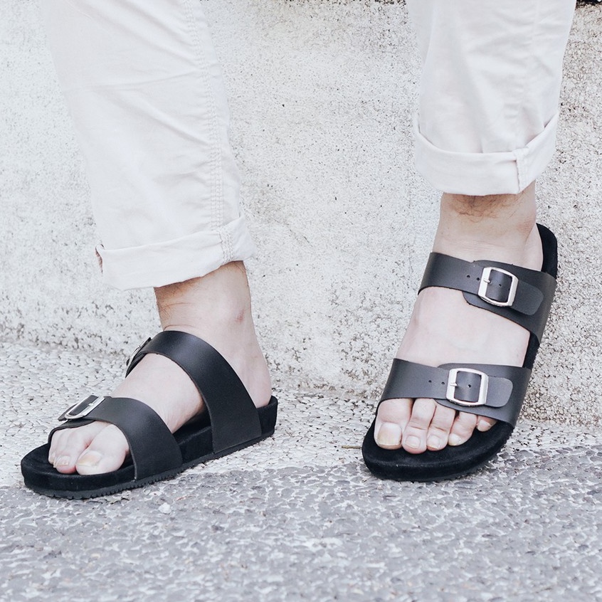 VALKRI BLACK | ManNeedMe x Lvnatica | Sandal Casual Pria Outdoor ORI