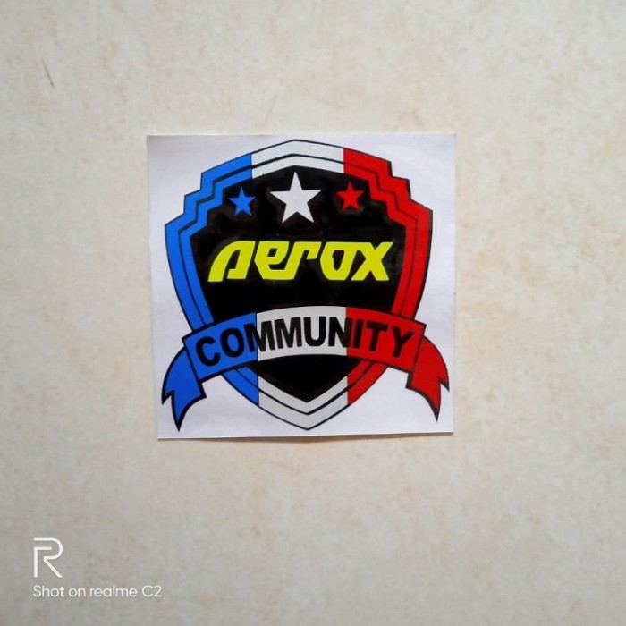 Cutting stiker motor aerox community