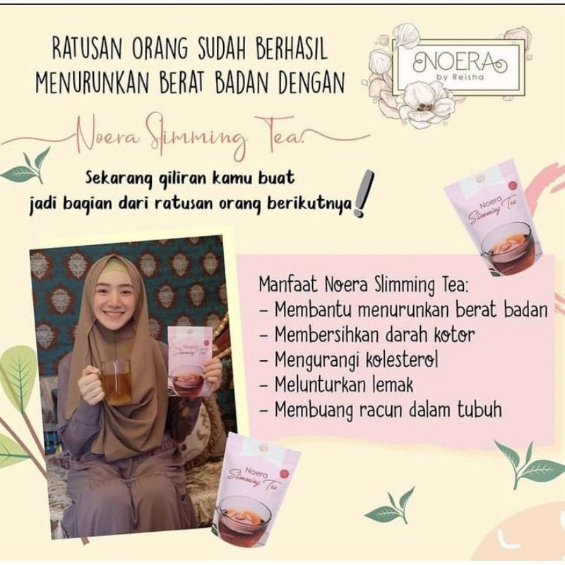 Noera Slimming Tea | Teh Pelangsing Herbal Alami by Noerabeautycare Best Seller