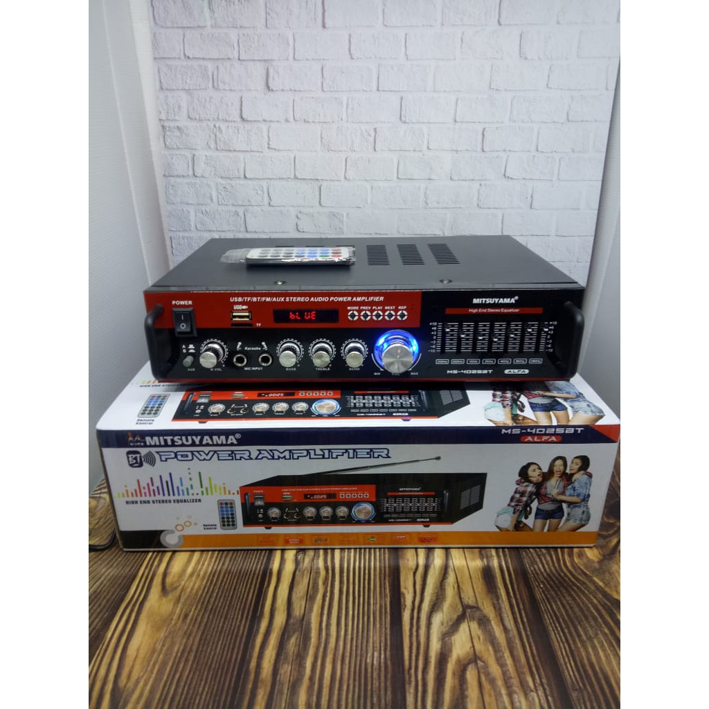 AMPLIFIER BESAR MITSUYAMA MS-4025BT SERIES ALFA AMPLIFIER BLUETOOTH KARAOKE