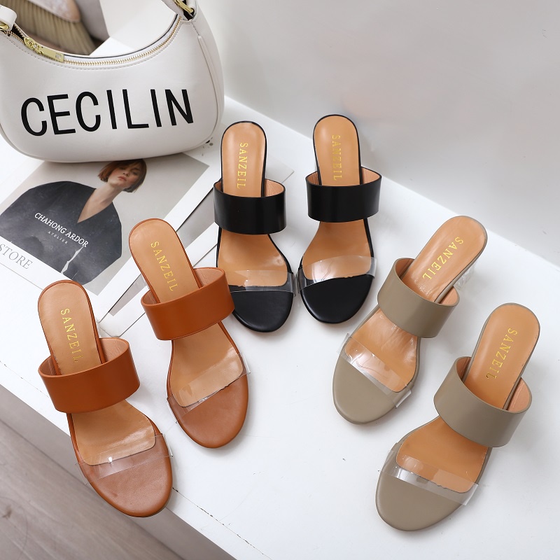 Sepatu Heels Wanita Termurah GO100 Vena Heels Transparant