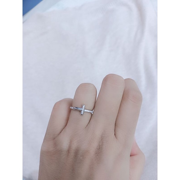 cincin tifany corr mp full / cincin perak asli silver 925 lapis emas / cincin fashion wanita