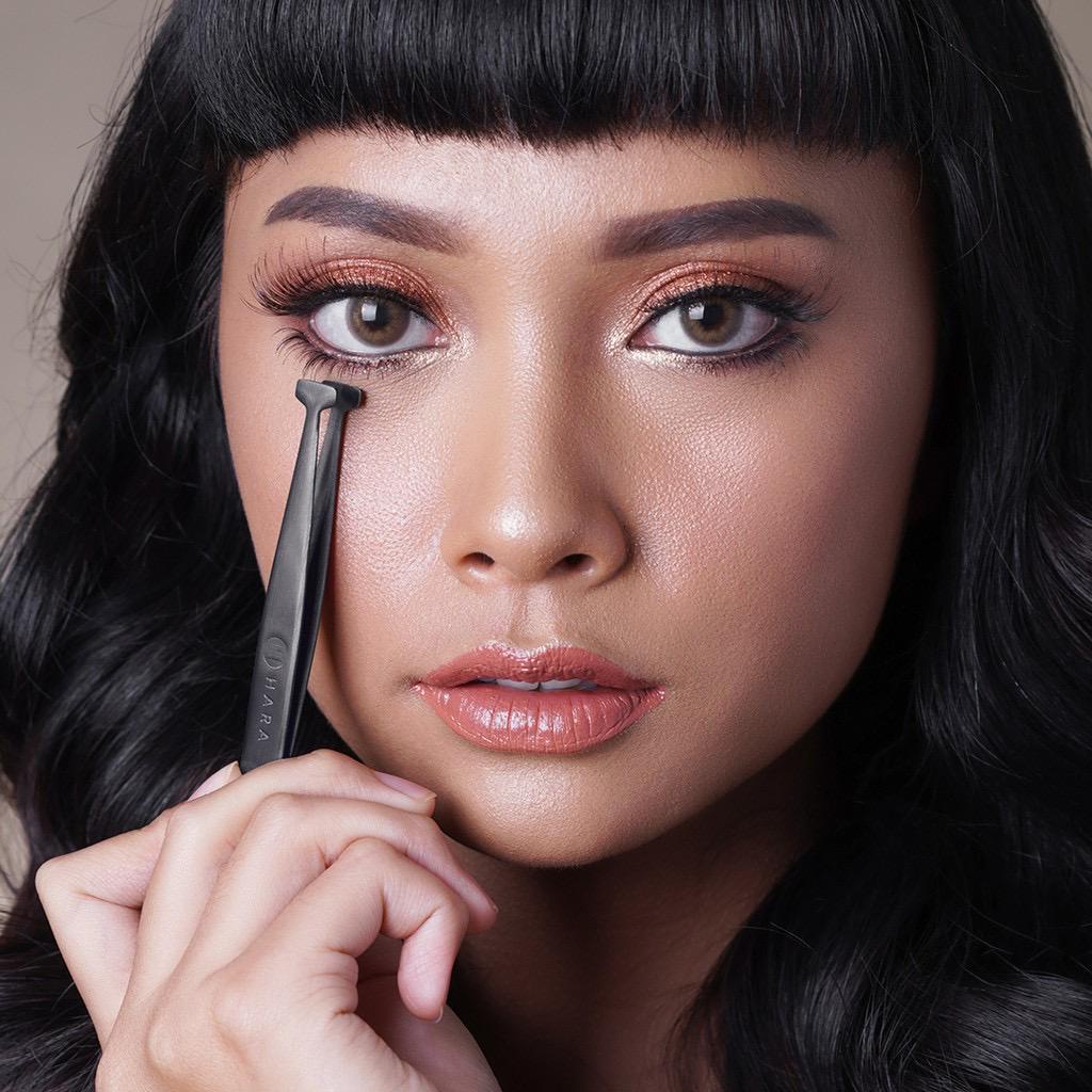 ORI Hara Hammer Tip Tweezer Pinset Bulu Mata Bawah Palsu