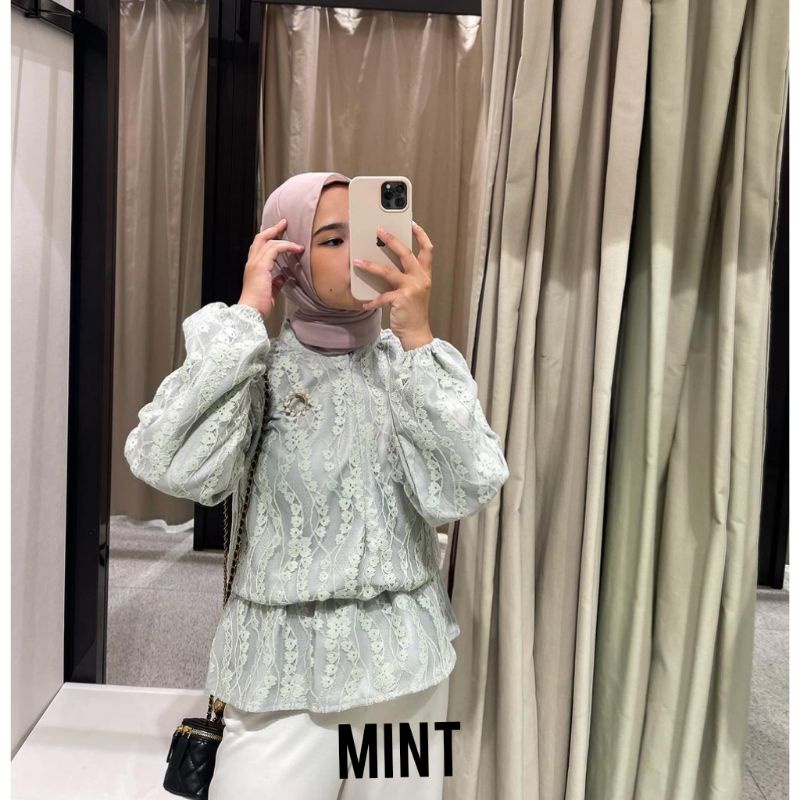 LACE BLOUSE VANILLA HIJAB