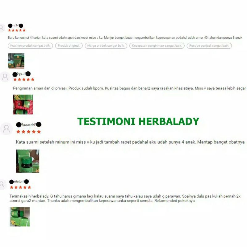 OBAT PELANCAR HAID AMPUH HERBAL ALAMI. SUDAH HALAL &amp; BPOM. HERBALADY