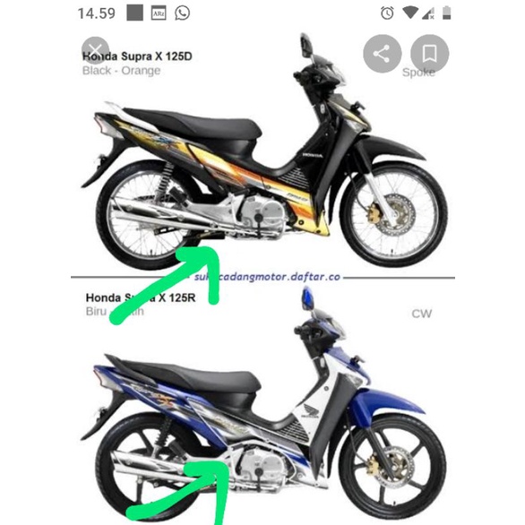 FOOT STEP  BELAKANG KANAN SUPRA X 125 LAMA ORIGINAL JIALING