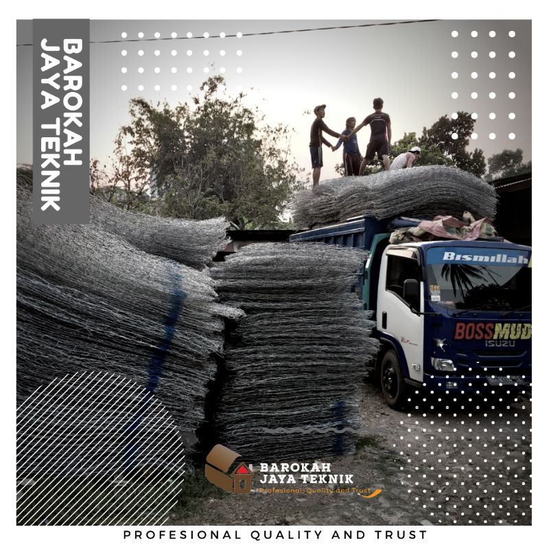 Kawat Bronjong Galvanis 2 x 1 x 0.5