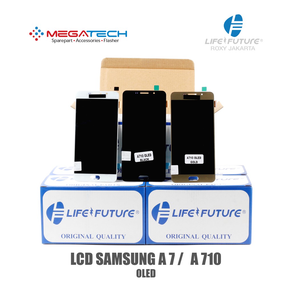 LCD Samsung A7 A710 2016 Versi OLED Fullset Touchscreen