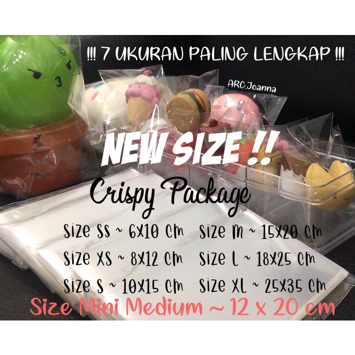 PROMO Crispy Packaging Plastik Squishy Crispack Crisp Package Tebal