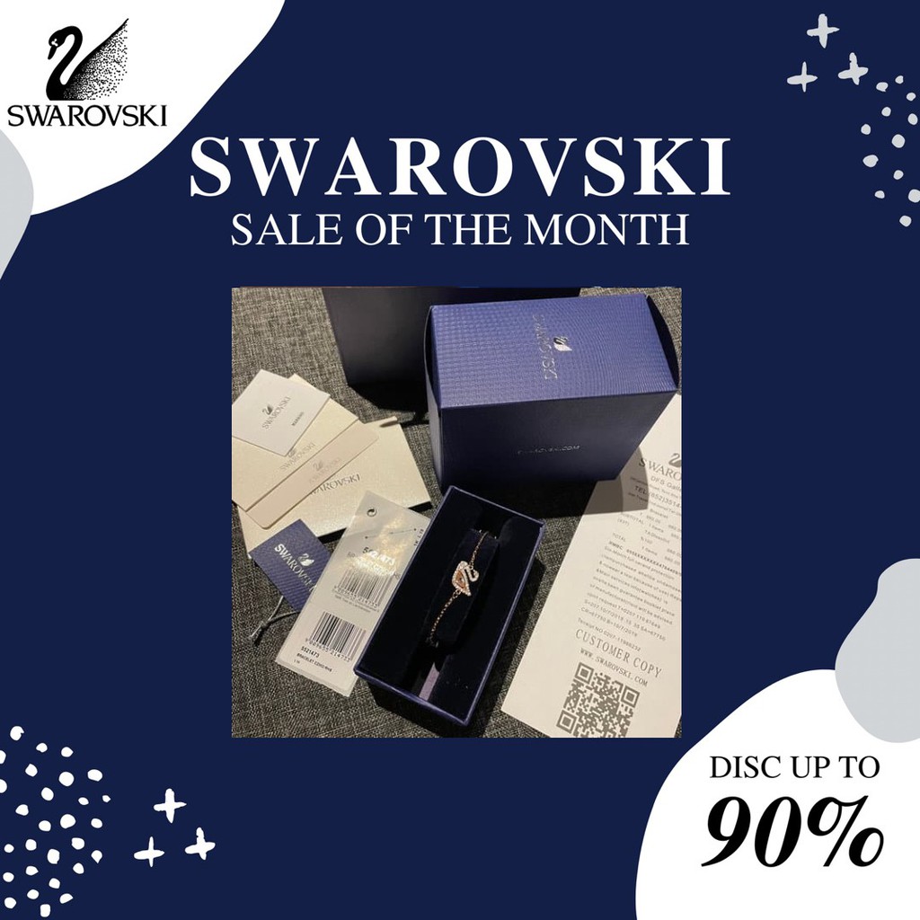 SWAROVSKI DANCING SWAN BRACELET 5521473 GELANG ORIGINAL 100%