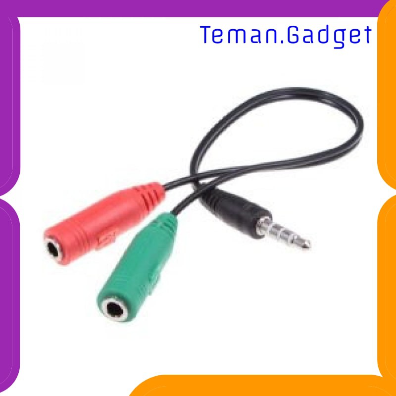 TG-AI200 SPLITTER AUDIO CABLE 3.5MM MALE TO 3.5MM HIFI MIC HEADPHONE - AV123