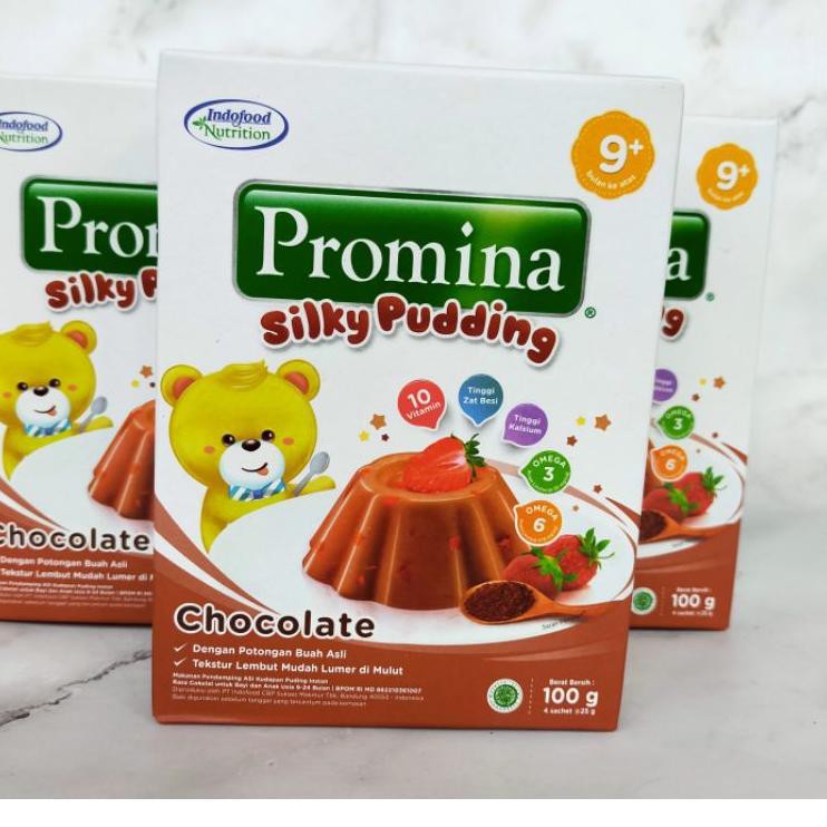 

3< PROMINA SILKY PUDDING CHOCOLATE 100 G , PROMINA PUDDING COKLAT 100 G (4 SACH @ 25G) ,PROMINA PUDI