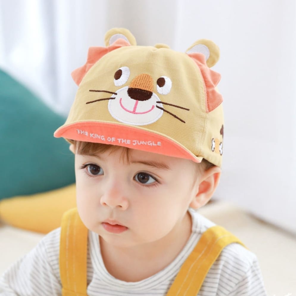 TOPI ANAK TOPI BASEBALL JUNGLE 3 DIMENSI MOTIF HEWAN FASHION ANAK UNISEX CNA