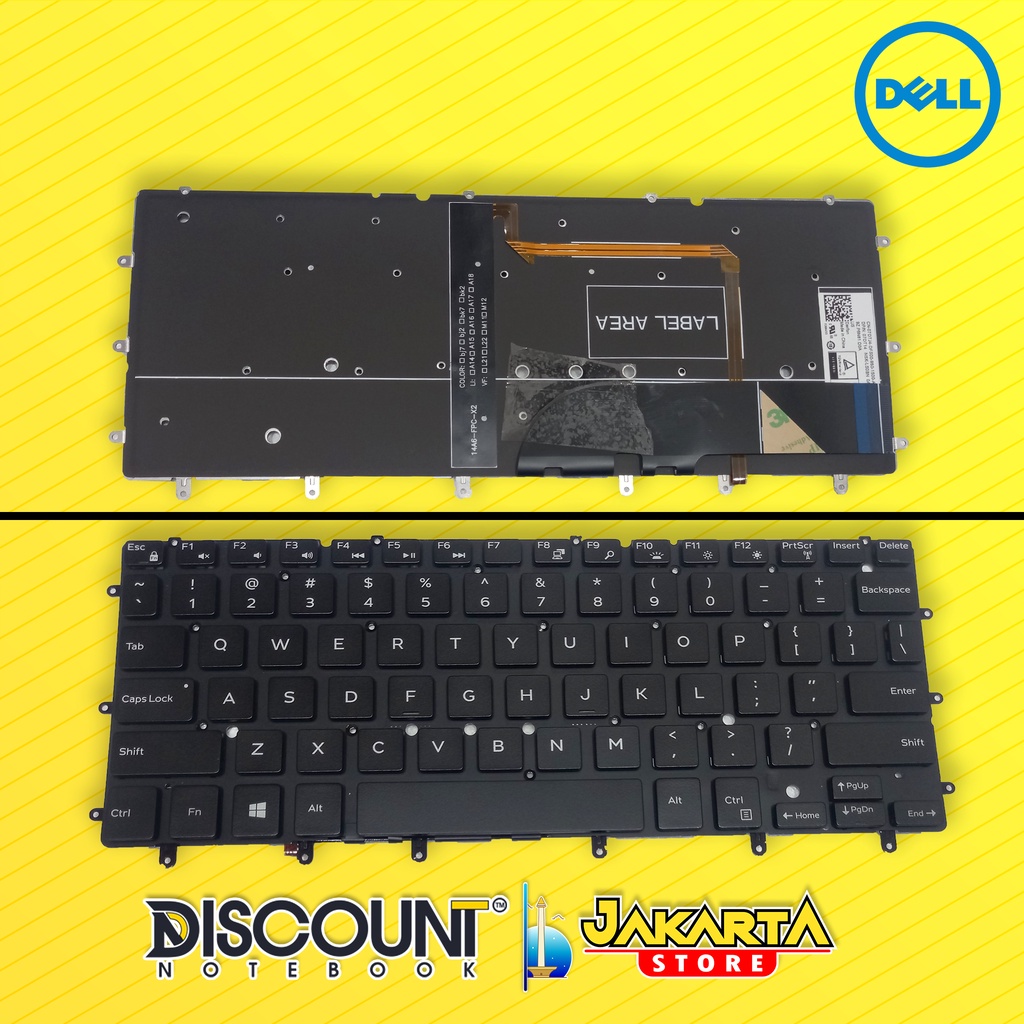 Jual Keyboard Dell XPS 13 9343 9350 Inspiron 13 7347 7348 P54g Backlit Shopee Indonesia
