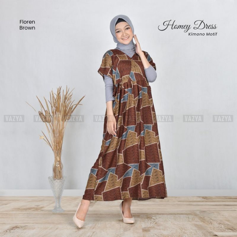 Homey Dress Kimono Motif