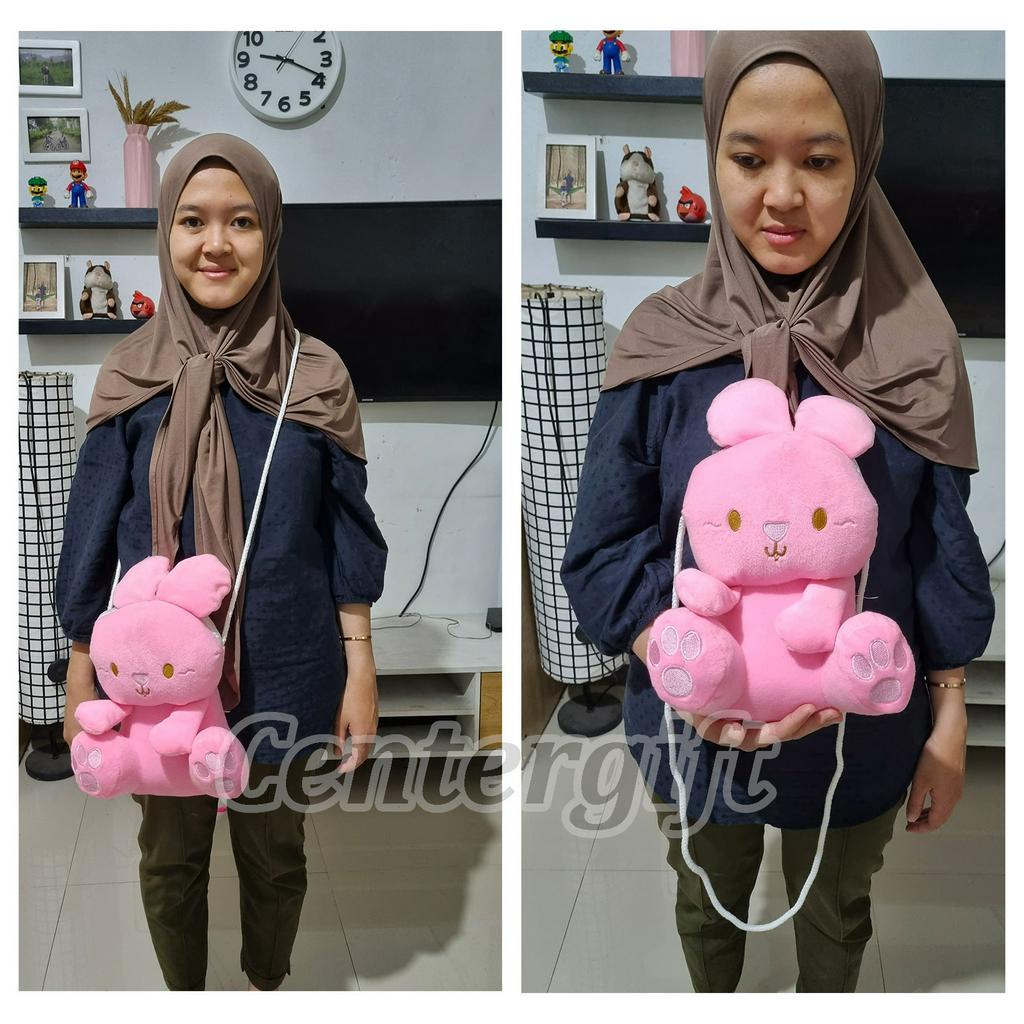 Tas Rabbit Selempang Wanita Tas Boneka Kelinci Selempang