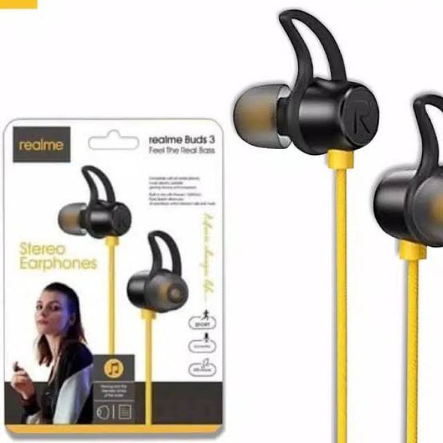 Earphone realme buds-3 New Generation headset realme C2 C3 C11 C12 C15 C17 C20 C21 C25 XT X2 5 pro C30 C31 C35 (BUD3)