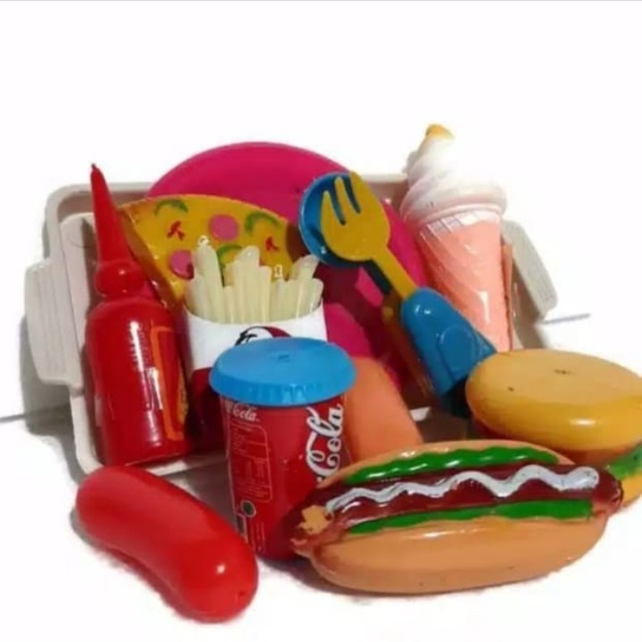 Mainan Kuliner Nusantara ( KS67 ) Junk Food mainan masak masakan mainan mc
