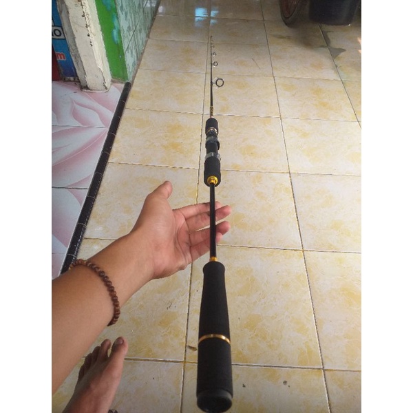 joran sutet jigging 185cm ring fuji , one piece