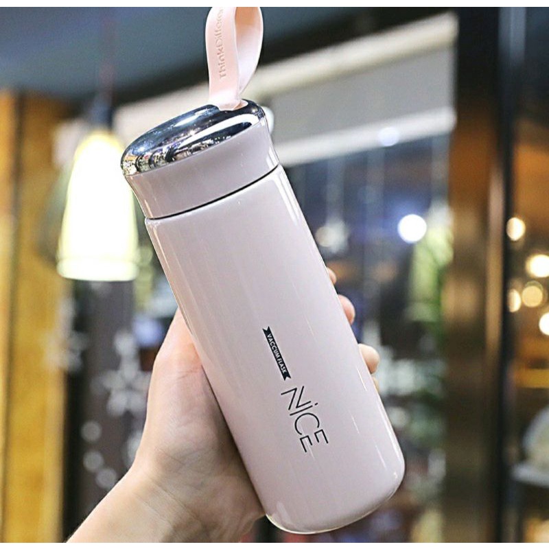Botol minum kaca NICE vaccum flask termos tumbler kaca