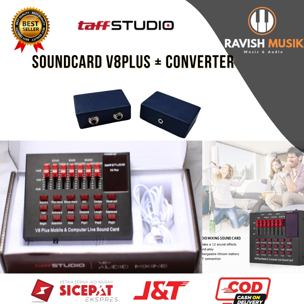 Paket Soundcard  V8PLUS+CONVERTER